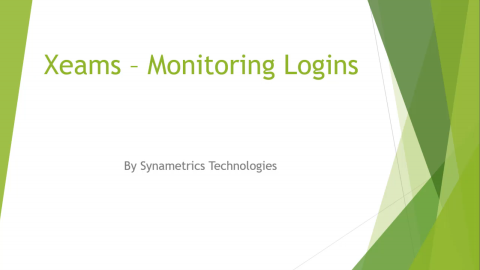 xeams monitor secure logins video